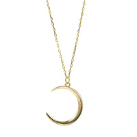 Minimalist 925 Silver Moon Necklace for Women