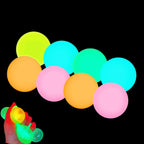 5-20pcs Glow in the Dark Bouncy Balls Rubber Stress Relief Toys for Kids Birthday Party Favor Valentine Gifts Classroom Prizes