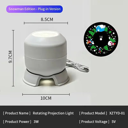 LED Ocean Projector Light, 360° Rotating Dynamic Night Light, USB Powered Ambient Lamp, Decorative Lighting for Game,Living Room