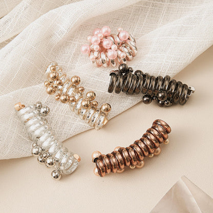 Berlun 5-Color Beaded Spiral Hair Bands