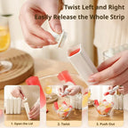10/6 Cavity Long Silicone Ice Cube Mold with Storage Box, Food Grade Ice Pop Maker with Handle, Reusable Ice Tray for Freezer