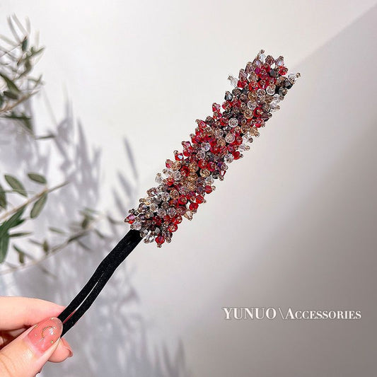 Chic Crystal Bun Creator for Women