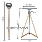 Folding Walking Stick with Built-In Seat – Lightweight Aluminum Cane