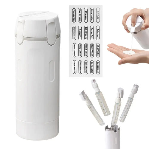 4-in-1 Travel Toiletry Dispenser Bottle