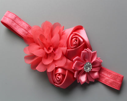 Kids' Chiffon Rose Hair Tie