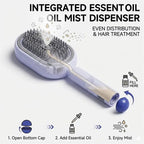 3-in-1 Electric Spray Scalp Massager Comb – Steam, Oil & Self-Cleaning