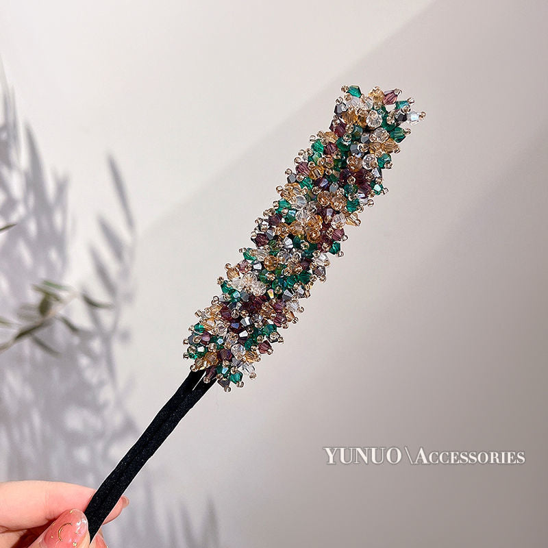 Chic Crystal Bun Creator for Women