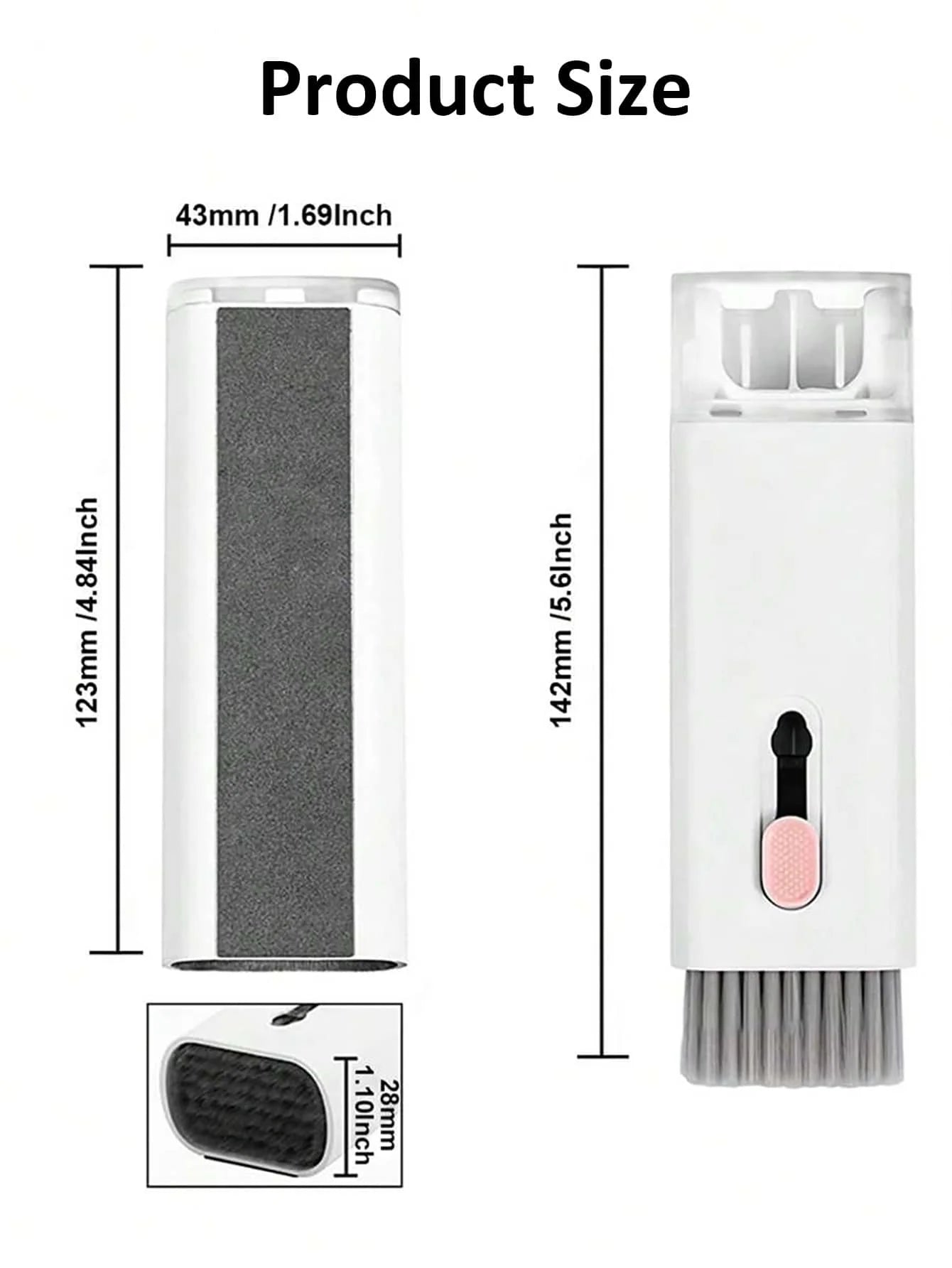 7-In-1 Cleaning Kit, Includes Earphone Cleaning Pen, Cleaning Cloth, Brush, Key Extractor, Detachable Memory Stick, Cleaning Tip, Phone Holder, Density Brush, Laptop Keyboard Cleaning Set, Electronic Screen Cleaning Tools, Multi-Functional Brush For Camer