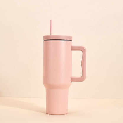 40oz Insulated Tumbler with Handle & Straw