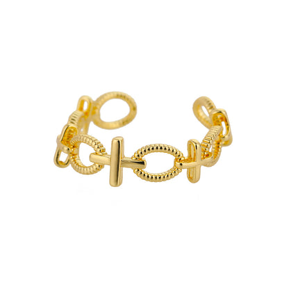 Korean Style Adjustable Heart Design Devil Eye Ring