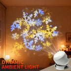 LED Ocean Projector Light – 360° Rotating Ambient Lamp