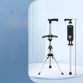 Portable Lightweight Hiking Cane Chair Anti-Slip Elderly Walking Stick Mountain Climbing Trekking Padded  Folding Outdoor...
