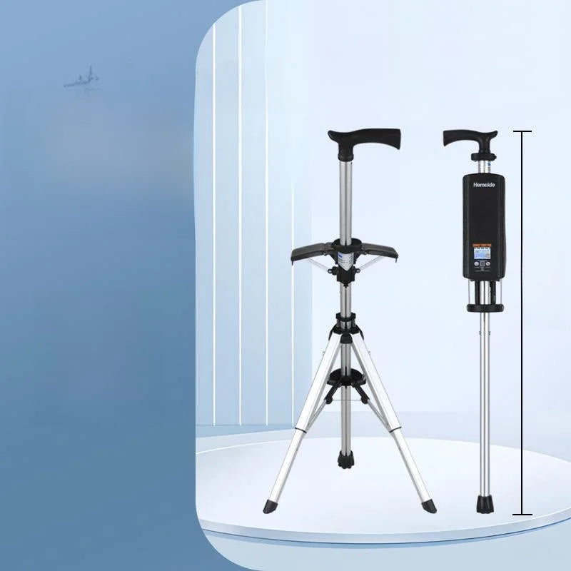 Portable Lightweight Hiking Cane Chair Anti-Slip Elderly Walking Stick Mountain Climbing Trekking Padded  Folding Outdoor...