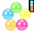5-20pcs Glow in the Dark Bouncy Balls Rubber Stress Relief Toys for Kids Birthday Party Favor Valentine Gifts Classroom Prizes