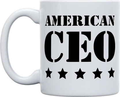 5 Stars AMERICAN CEO 11oz Stylish Coffee Mug