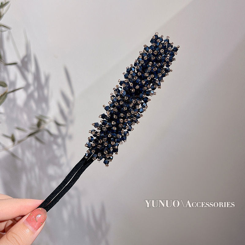 Chic Crystal Bun Creator for Women
