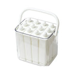 10/6 Cavity Long Silicone Ice Cube Mold with Storage Box, Food Grade Ice Pop Maker with Handle, Reusable Ice Tray for Freezer