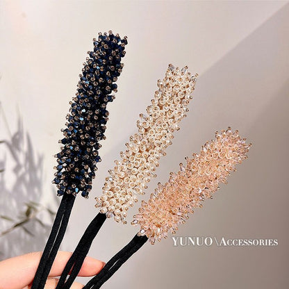 Chic Crystal Bun Creator for Women