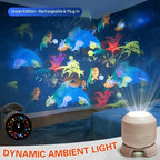 LED Ocean Projector Light – 360° Rotating Ambient Lamp