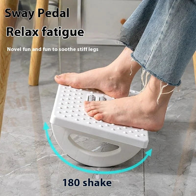 Ergonomic Foot Rest with Massage Rollers