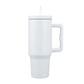 40oz Insulated Tumbler with Handle & Straw