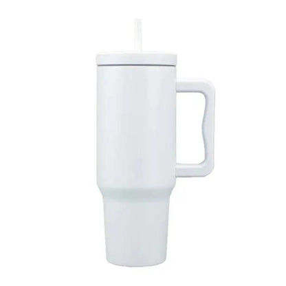 40oz Insulated Tumbler with Handle & Straw