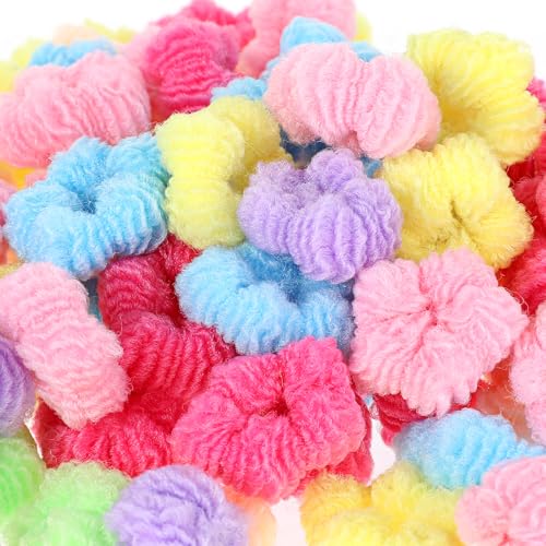 300Pcs Soft Candy Toddler Hair Ties