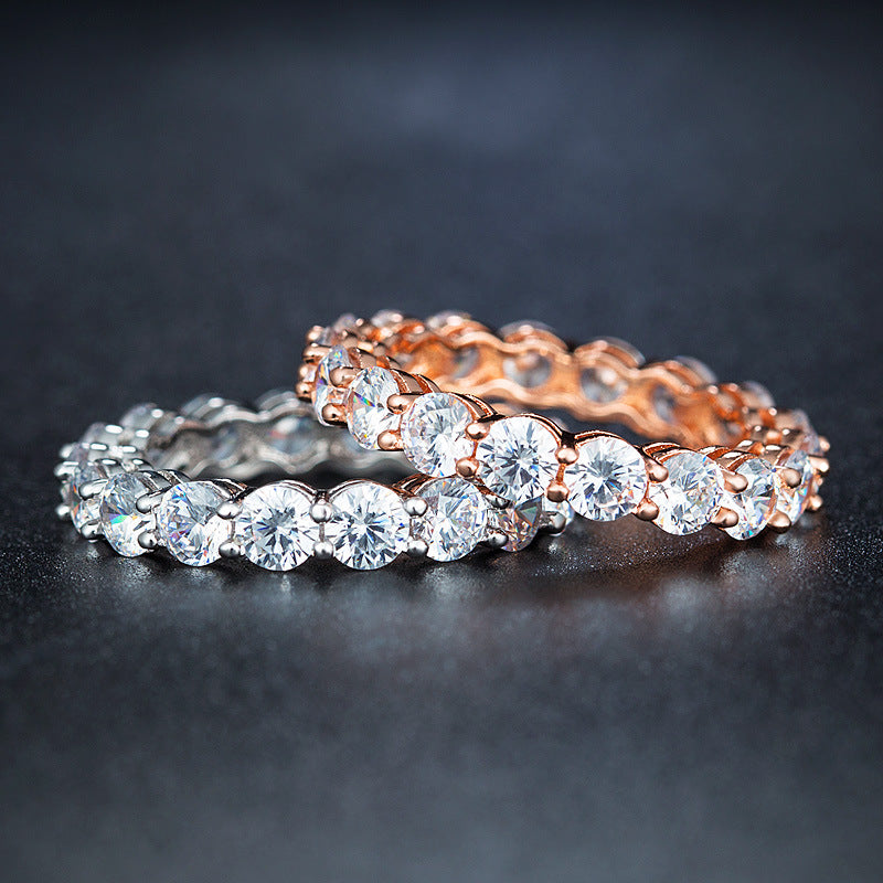 Zircon Ring with Diamonds