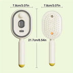 3-in-1 Electric Spray Scalp Massager Comb – Steam, Oil & Self-Cleaning