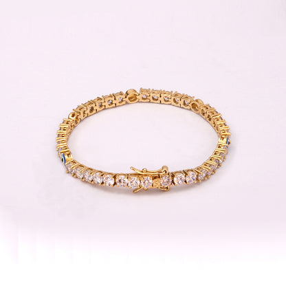 Hip Hop Style Tennis Bracelet with Zircon Devil Eye