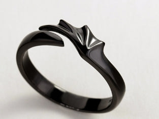 S925 Silver Angel Devil Couple Rings for Halloween