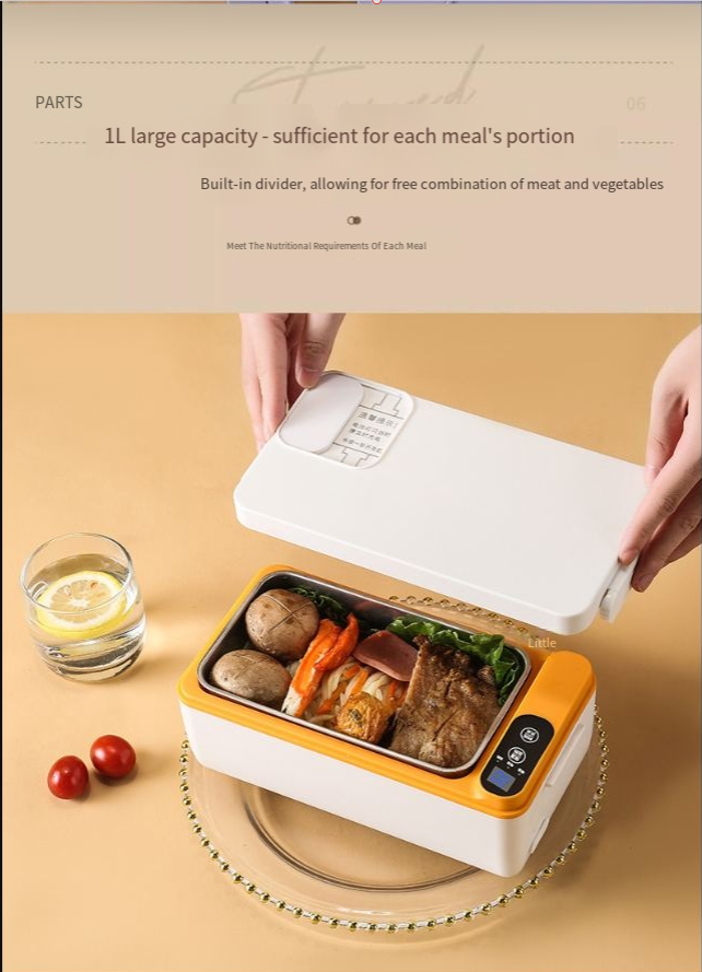 Electric Heated Lunch Box XL – Self-Heating Portable Food Warmer
