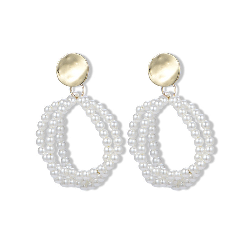 925 Silver Bow Earrings with Pearl Heart and Tassels