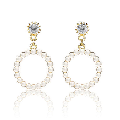 925 Silver Bow Earrings with Pearl Heart and Tassels
