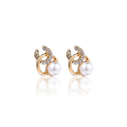 925 Silver Bow Earrings with Pearl Heart and Tassels