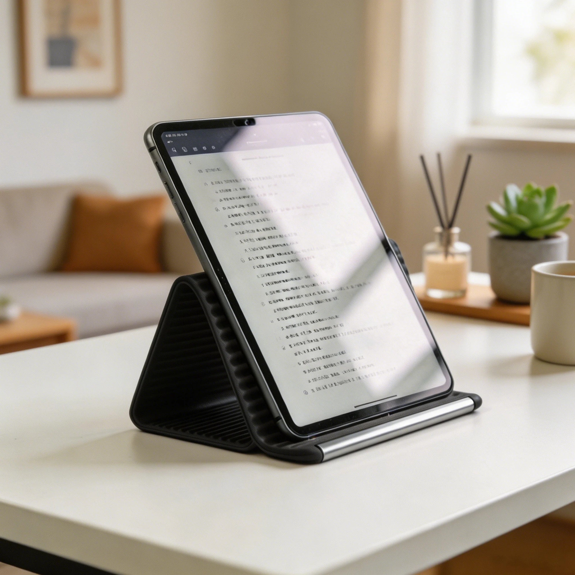 Universal Foldable Phone & Tablet Stand – Adjustable & Portable