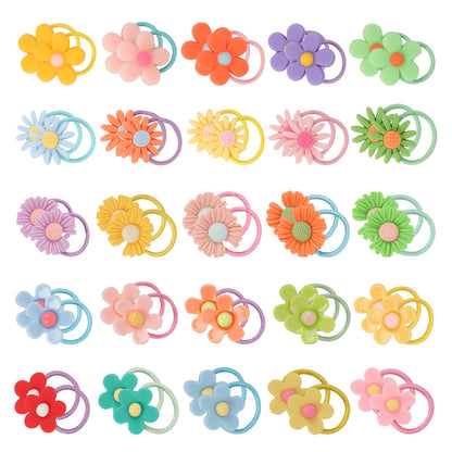 Unicute 50 Cartoon Hair Ties for Girls
