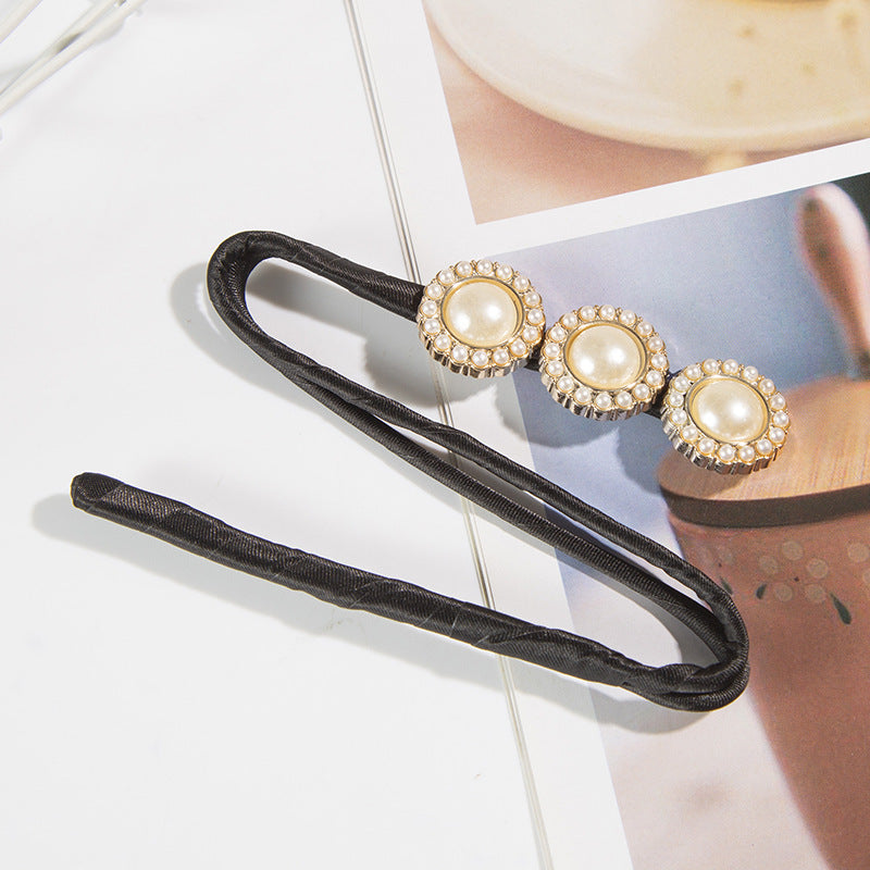 Trendy Pearl Bun Maker Hair Clip for Women