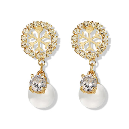 925 Silver Bow Earrings with Pearl Heart and Tassels