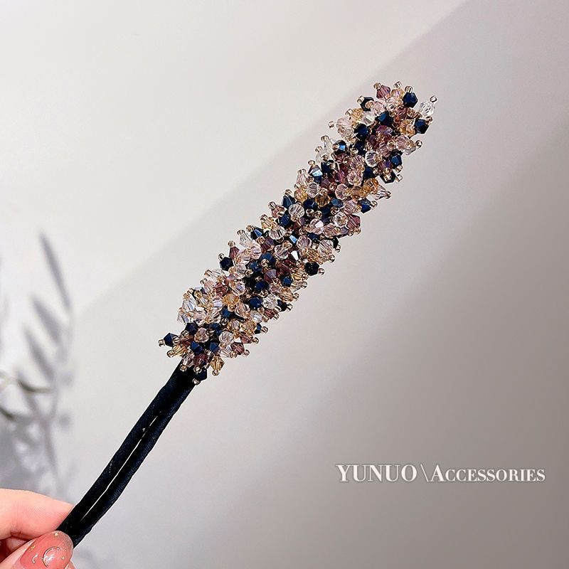Chic Crystal Bun Creator for Women