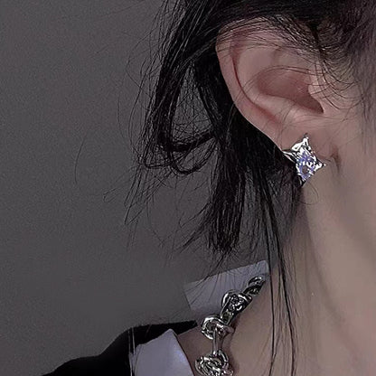 Heart Pearl 925 Silver Needle Earrings with Tassels