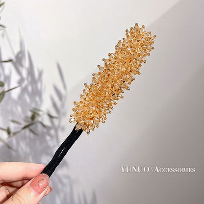 Chic Crystal Bun Creator for Women