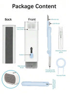 7-In-1 Cleaning Kit, Includes Earphone Cleaning Pen, Cleaning Cloth, Brush, Key Extractor, Detachable Memory Stick, Cleaning Tip, Phone Holder, Density Brush, Laptop Keyboard Cleaning Set, Electronic Screen Cleaning Tools, Multi-Functional Brush For Camer