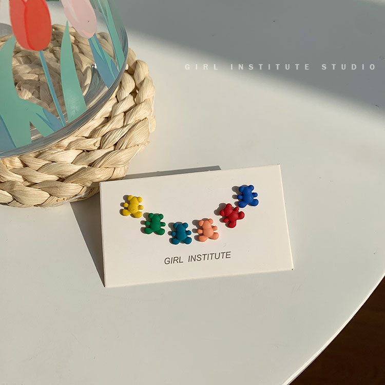 925 Silver Daisy Stud Earrings Set for Summer