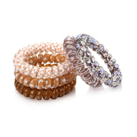 Wingoden Spiral Hair Elastics 5-Pack