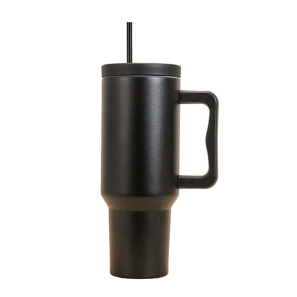 40oz Insulated Tumbler with Handle & Straw