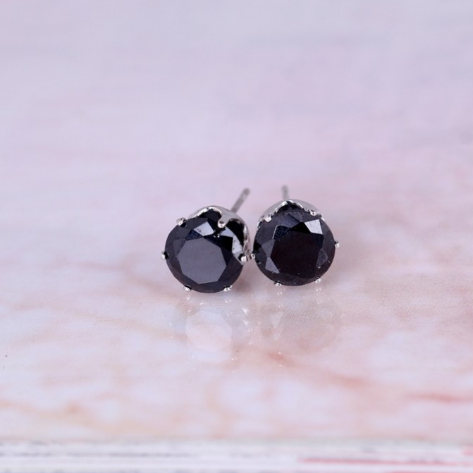 Korean Fashion Stud Earrings with Colorful Zirconia