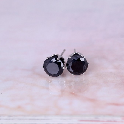 Korean Fashion Stud Earrings with Colorful Zirconia