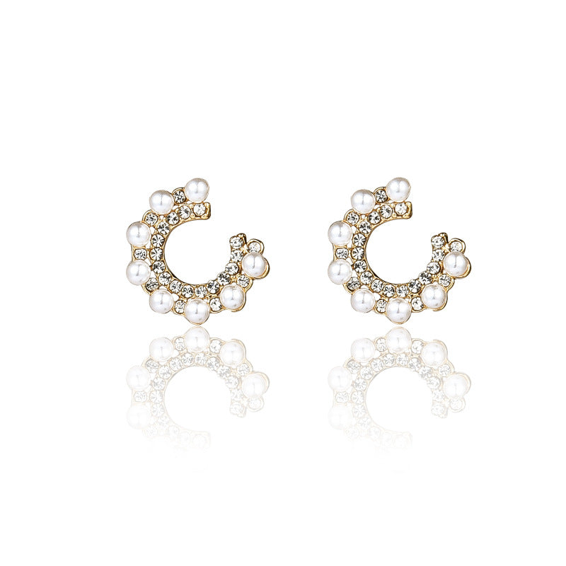 925 Silver Bow Earrings with Pearl Heart and Tassels