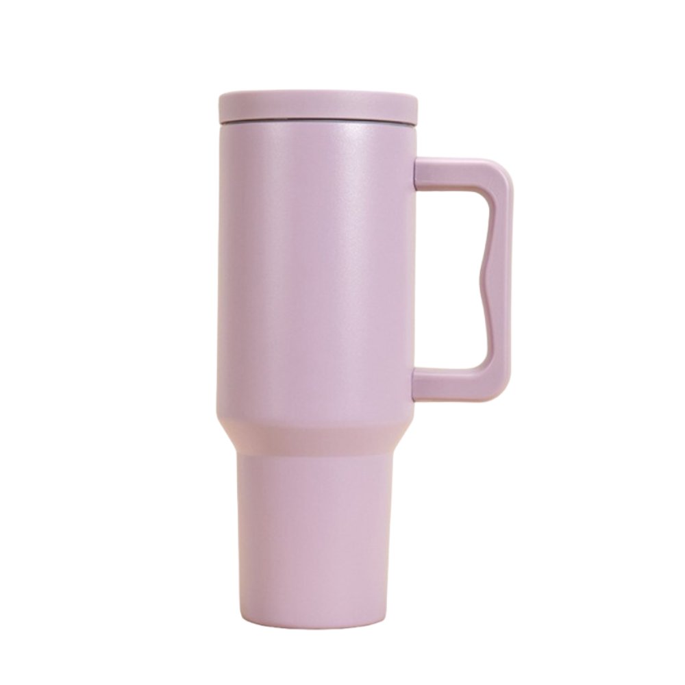 40oz Insulated Tumbler with Handle & Straw